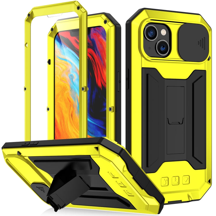 For iPhone 14 Plus R-JUST Shockproof Life Waterproof Dust-proof Case (Yellow) - iPhone 14 Plus Cases by R-JUST | Online Shopping South Africa | PMC TechLife | Buy Now Pay Later Mobicred