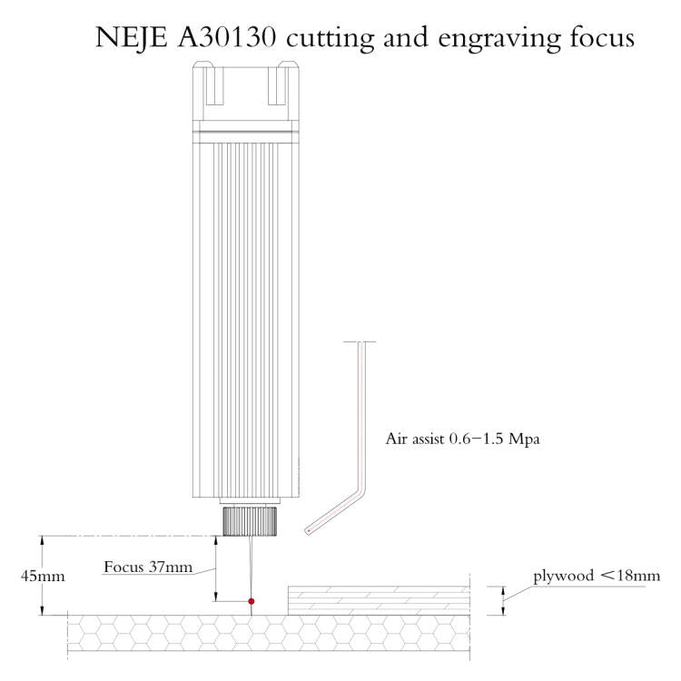 NEJE A30130 7.5W 450nm Laser Engraver Module Kits - free shipping - PMC TechLife - Order now!