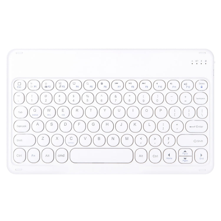 Round Cap Bluetooth Keyboard Leather Case with Pen Slot, without Touchpad For Samsung Galaxy Tab A7 10.4 2020(Dark Blue+White Keyboard) - Samsung Keyboard by PMC Jewellery | Online Shopping South Africa | PMC Jewellery