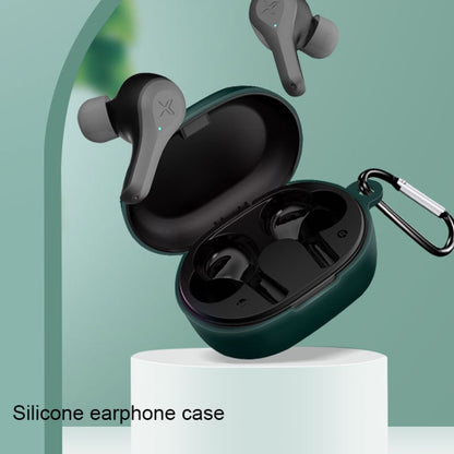 For Edifier Xemal X5 Pure Color Wireless Bluetooth Earphone Silicone Case(Black) - Other Earphone Case by PMC Jewellery | Online Shopping South Africa | PMC Jewellery | Buy Now Pay Later Mobicred