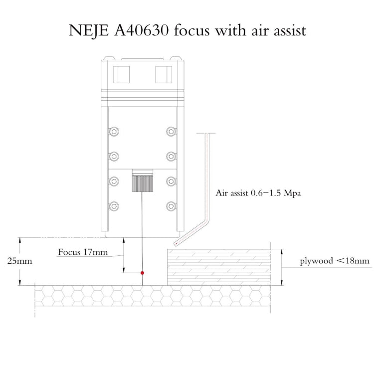 NEJE MASTER 3 Plus Laser Engraver with A40630 Laser Module(US Plug) - DIY Engraving Machines by NEJE | Online Shopping South Africa | PMC Jewellery | Buy Now Pay Later Mobicred