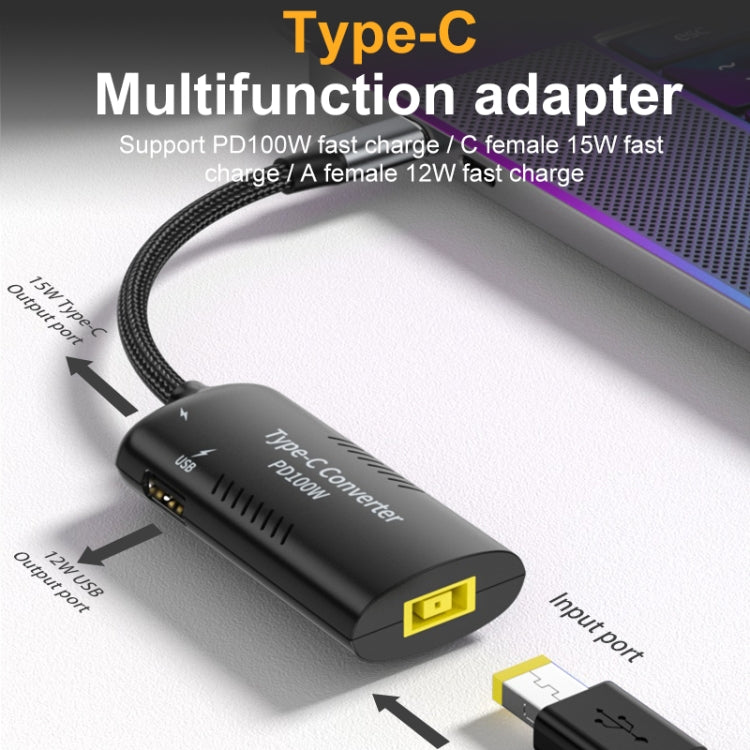 DC5521 / 5525 + Type-C + USB Female to Type-C Multifunction Apapter - Cable & Adapters by PMC Jewellery | Online Shopping South Africa | PMC Jewellery | Buy Now Pay Later Mobicred
