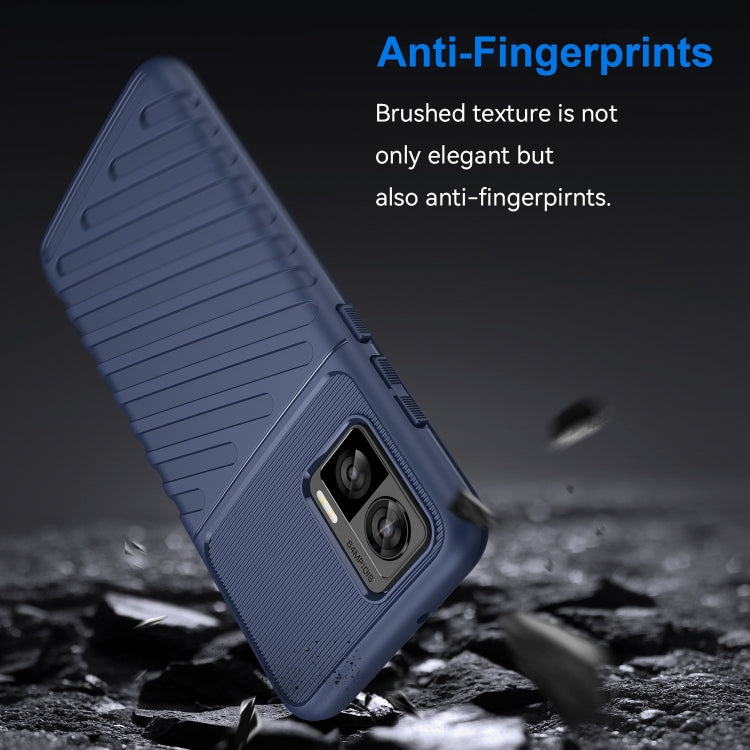 For Motorola Edge 30 Neo Thunderbolt Shockproof TPU Protective Soft Phone Case(Blue) - Motorola Cases by PMC Jewellery | Online Shopping South Africa | PMC Jewellery | Buy Now Pay Later Mobicred