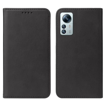 For Xiaomi 12S Pro Magnetic Closure Leather Phone Case(Black) - Xiaomi Cases by PMC Jewellery | Online Shopping South Africa | PMC Jewellery