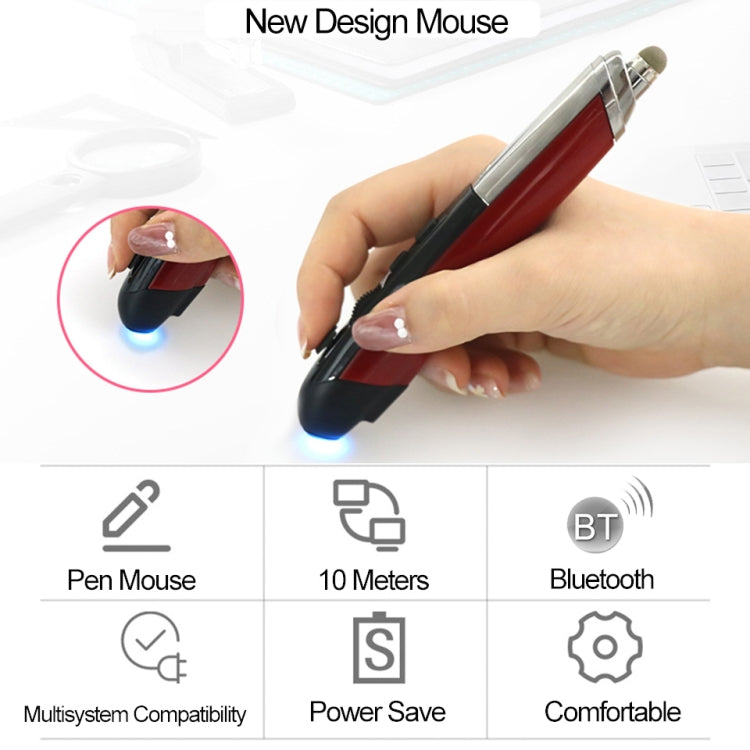 PR-08 Multifunctional Wireless Bluetooth Pen Mouse Capacitive Pen Mouse(Black) - Wireless Mice by PMC Jewellery | Online Shopping South Africa | PMC Jewellery | Buy Now Pay Later Mobicred