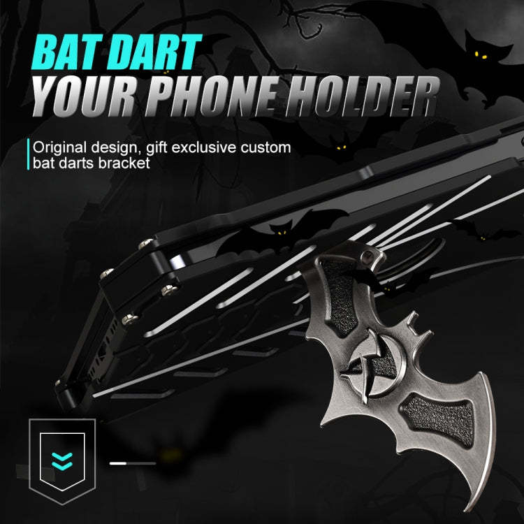 For iPhone 14 Pro R-JUST Batman Metal Mobile Phone Protective Case(Black) - iPhone 14 Pro Cases by R-JUST | Online Shopping South Africa | PMC Jewellery | Buy Now Pay Later Mobicred