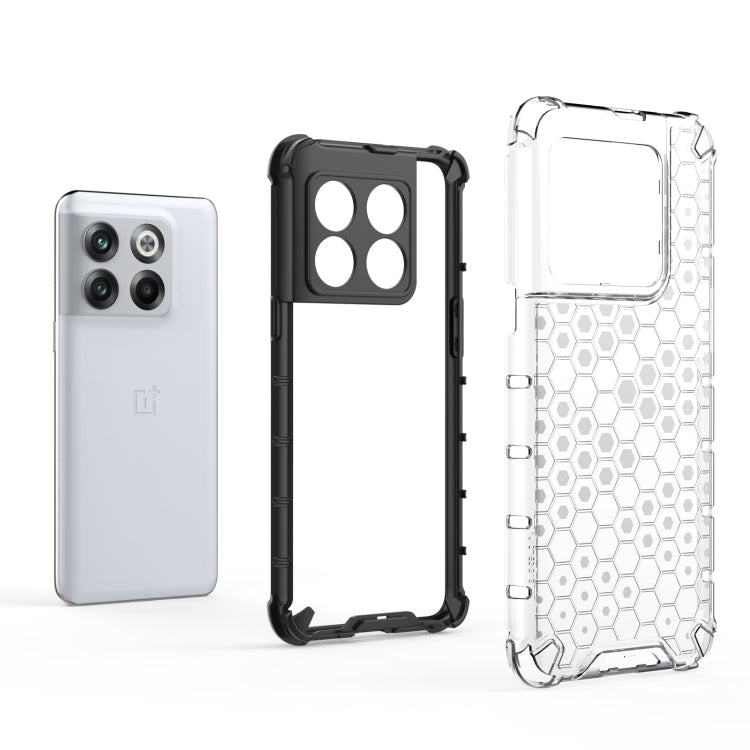 For OnePlus 10T Honeycomb Phone Case(Black) - OnePlus Cases by PMC TechLife | Online Shopping South Africa | PMC TechLife | Buy Now Pay Later Mobicred