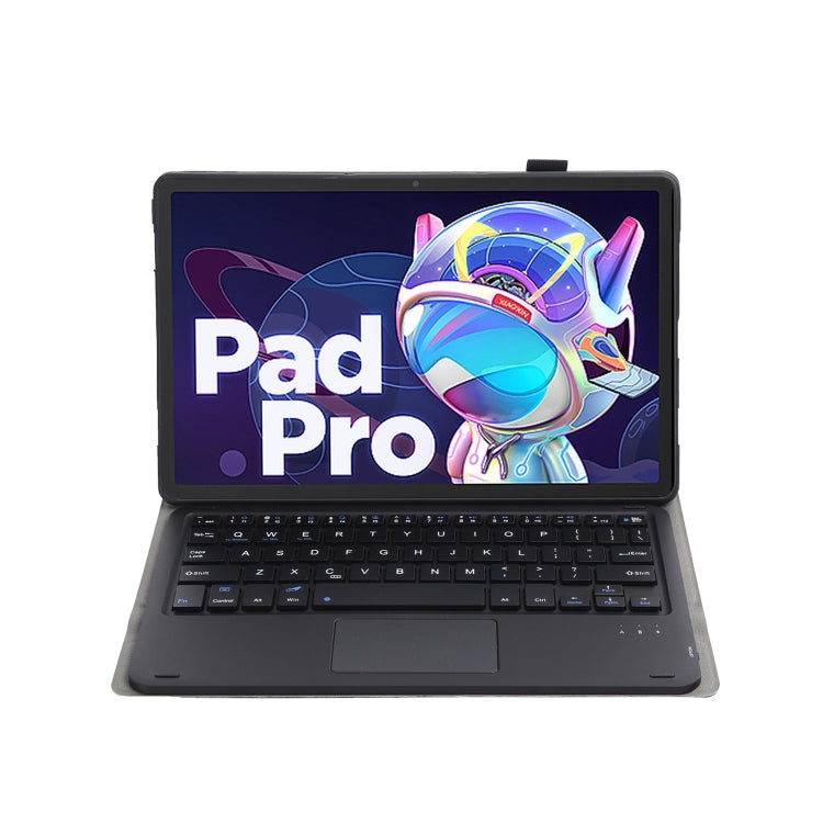 AM18-A Bluetooth Keyboard Leather Case with Touchpad For Lenovo XiaoXin Pad Pro 2022 11.2 inch(Black) - Lenovo Keyboard by PMC TechLife | Online Shopping South Africa | PMC TechLife
