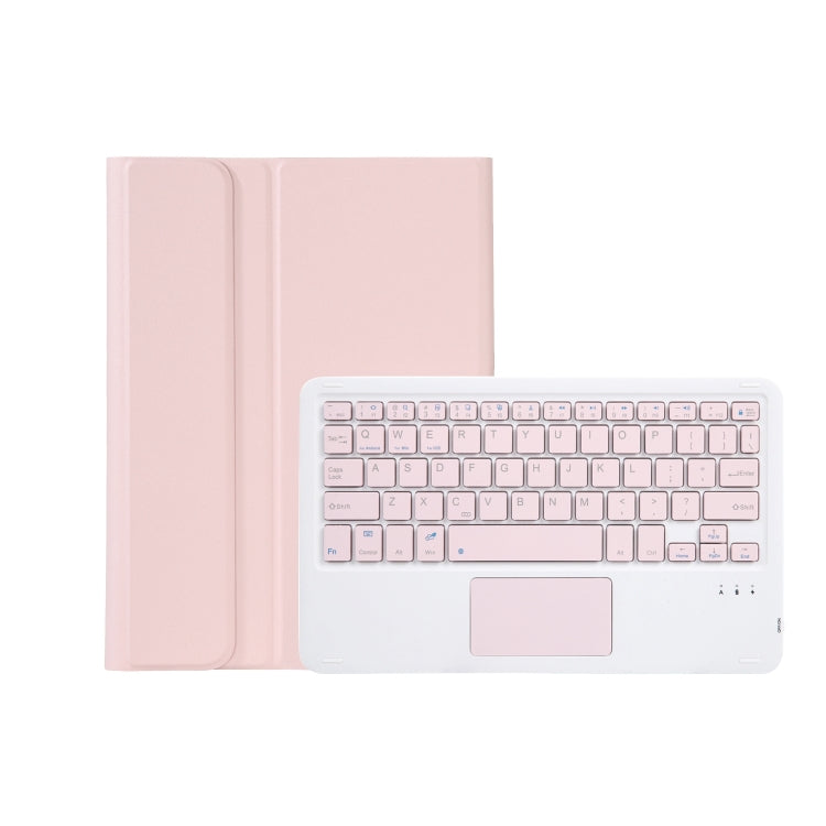 AM18-A Bluetooth Keyboard Leather Case with Touchpad For Lenovo XiaoXin Pad Pro 2022 11.2 inch(Pink) - Lenovo Keyboard by PMC Jewellery | Online Shopping South Africa | PMC Jewellery