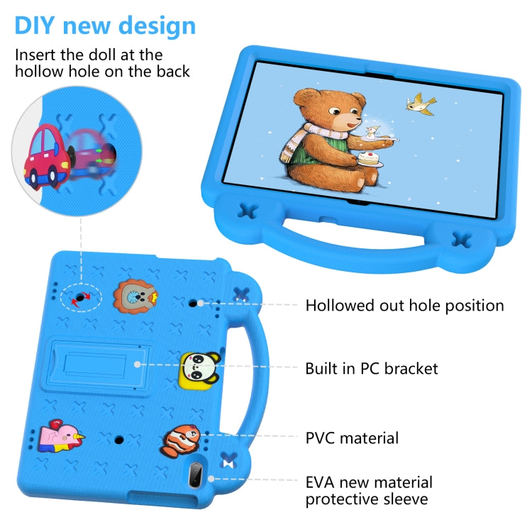 For Lenovo Tab M10 X605 / X505 / Tab P10 X705 Handle Kickstand Children EVA Shockproof Tablet Case(Sky Blue) - Lenovo by PMC TechLife | Online Shopping South Africa | PMC TechLife | Buy Now Pay Later Mobicred