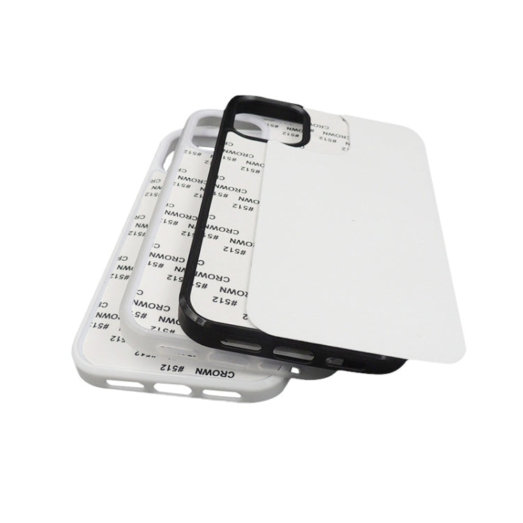 For iPhone 14 Plus 10 PCS  2D Blank Sublimation Phone Case(Black) - iPhone 14 Plus Cases by PMC TechLife | Online Shopping South Africa | PMC TechLife