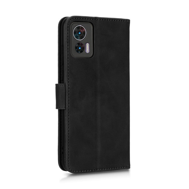 For Motorola Edge 30 Lite / Edge 30 Neo Skin Feel Magnetic Flip Leather Phone Case(Black) - Motorola Cases by PMC Jewellery | Online Shopping South Africa | PMC Jewellery | Buy Now Pay Later Mobicred