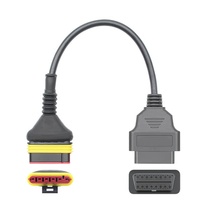 Motorcycle OBD 6 Pin to 16 Pin Adapter Cable for Benelli - Cables & Connectors by PMC Jewellery | Online Shopping South Africa | PMC Jewellery | Buy Now Pay Later Mobicred