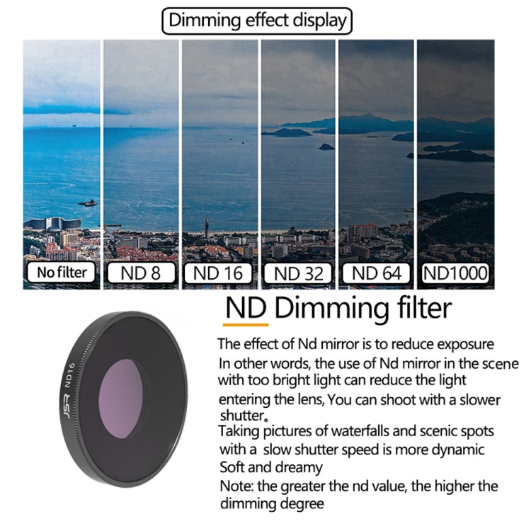 JSR LS ND32 Lens Filter For DJI Osmo Action 3 - Lens Filter by PMC Jewellery | Online Shopping South Africa | PMC Jewellery | Buy Now Pay Later Mobicred