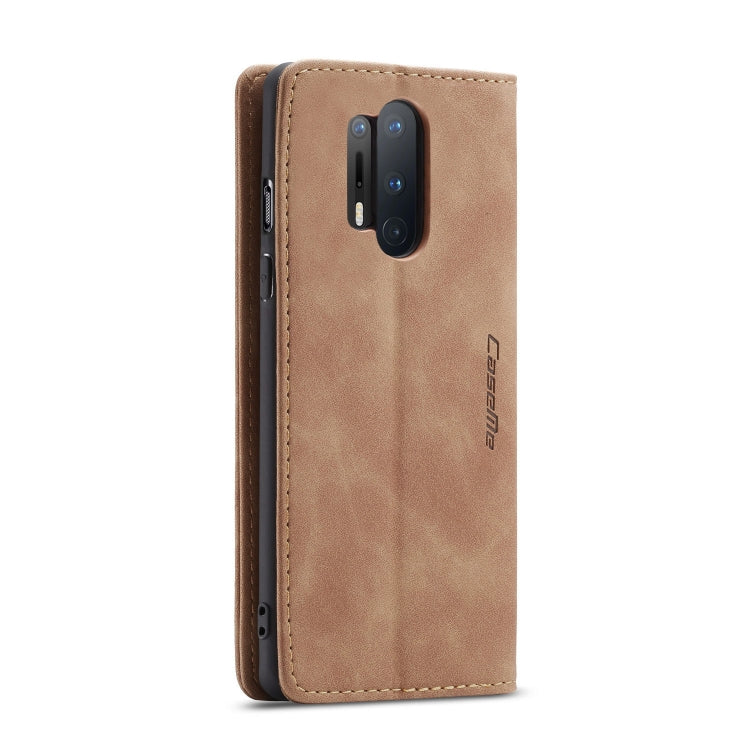 For OnePlus 8 Pro CaseMe Multifunctional Horizontal Flip Leather Case, with Card Slot & Holder & Wallet(Brown) - OnePlus Cases by CaseMe | Online Shopping South Africa | PMC Jewellery | Buy Now Pay Later Mobicred