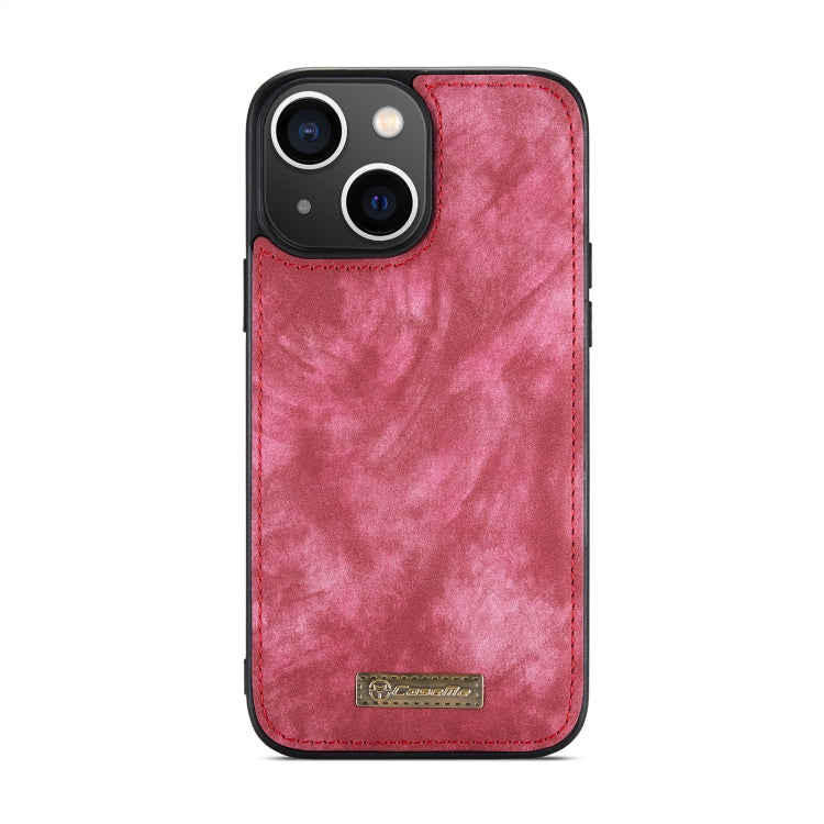 For iPhone 14 Plus CaseMe 008 Detachable Multifunctional Leather Phone Case(Red) - iPhone 14 Plus Cases by CaseMe | Online Shopping South Africa | PMC Jewellery | Buy Now Pay Later Mobicred