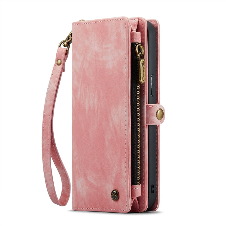 For iPhone 14 Pro Max CaseMe 008 Detachable Multifunctional Leather Phone Case(Pink) - free shipping - PMC Jewellery - Order now!