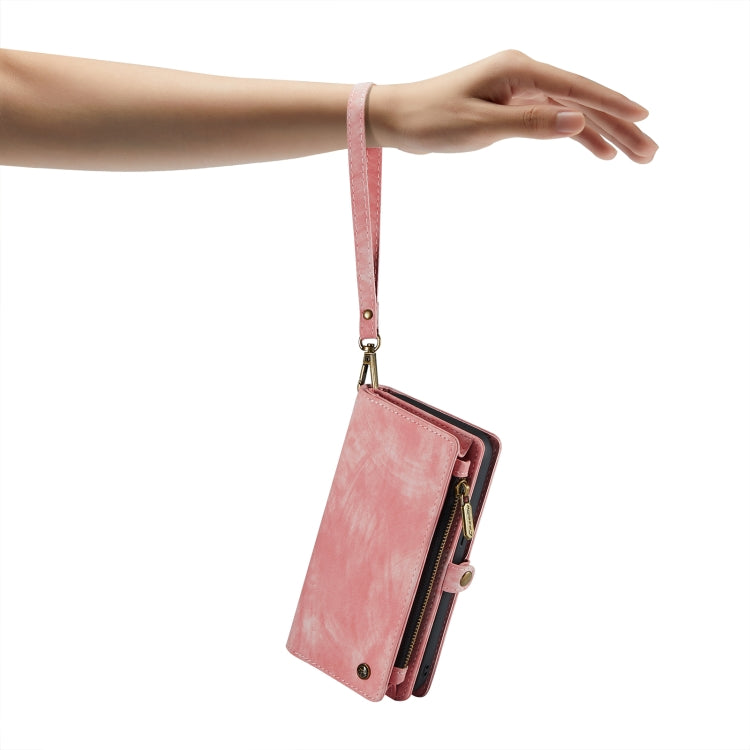 For iPhone 14 Pro Max CaseMe 008 Detachable Multifunctional Leather Phone Case(Pink) - free shipping - PMC Jewellery - Order now!