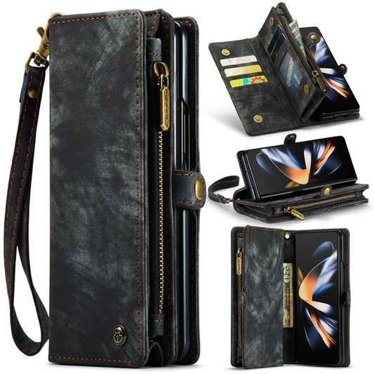 For Samsung Galaxy Z Fold4 CaseMe 008 Detachable Multifunctional Leather Phone Case(Black) - Galaxy Phone Cases by CaseMe | Online Shopping South Africa | PMC Jewellery | Buy Now Pay Later Mobicred