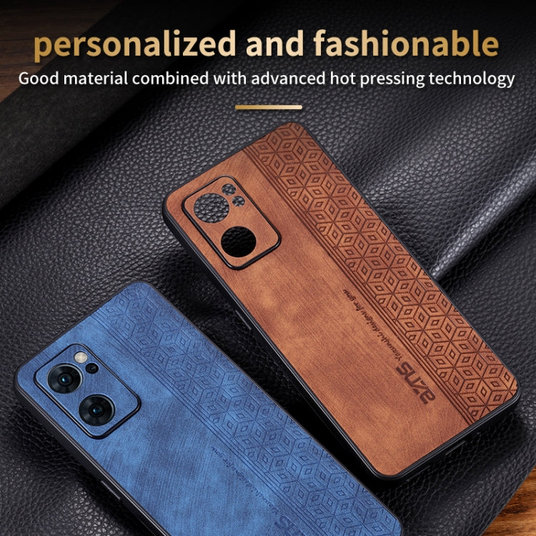 For OPPO Reno7 5G AZNS 3D Embossed Skin Feel Phone Case(Black) - OPPO Cases by AZNS | Online Shopping South Africa | PMC TechLife | Buy Now Pay Later Mobicred