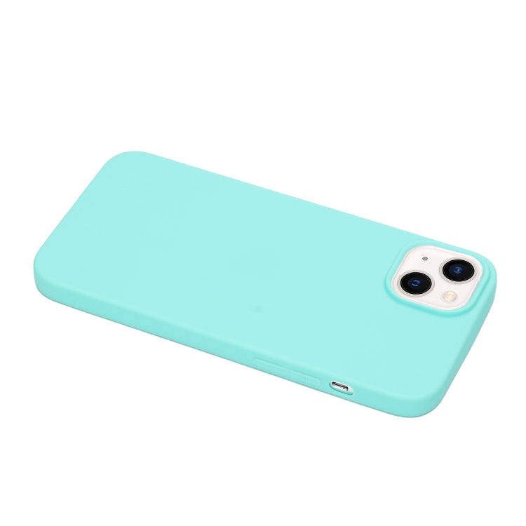 For iPhone 14 Plus Solid Color Frosted Silicone Phone Case(Light Blue) - iPhone 14 Plus Cases by PMC Jewellery | Online Shopping South Africa | PMC Jewellery