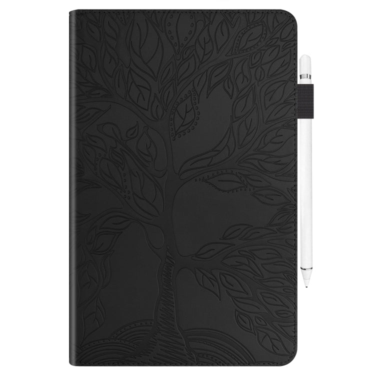 For 8 inch Life Tree Pattern Flip Universal Leather Tablet Case(Black) - 8 inch by PMC TechLife | Online Shopping South Africa | PMC TechLife | Buy Now Pay Later Mobicred