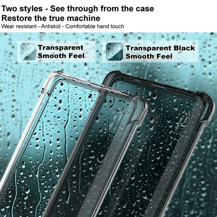 For Google Pixel 7 Pro imak Shockproof Airbag TPU Phone Case(Transparent Black) - Google Cases by imak | Online Shopping South Africa | PMC TechLife | Buy Now Pay Later Mobicred