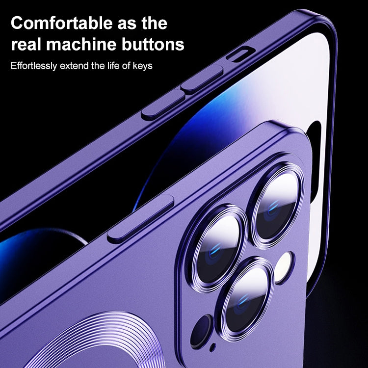 For iPhone 13 Liquid Lens Protector Magsafe Phone Case(Dark Purple) - free shipping - PMC TechLife - Order now!