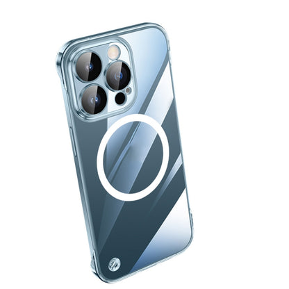 For iPhone 13 Pro Max Electroplating Frameless Magsafe Magnetic PC Phone Case(Transparent) - iPhone 13 Pro Max Cases by PMC Jewellery | Online Shopping South Africa | PMC Jewellery | Buy Now Pay Later Mobicred