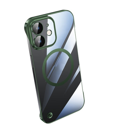 For iPhone 12 Electroplating Frameless Magsafe Magnetic PC Phone Case(Green) - iPhone 12 / 12 Pro Cases by PMC Jewellery | Online Shopping South Africa | PMC Jewellery | Buy Now Pay Later Mobicred