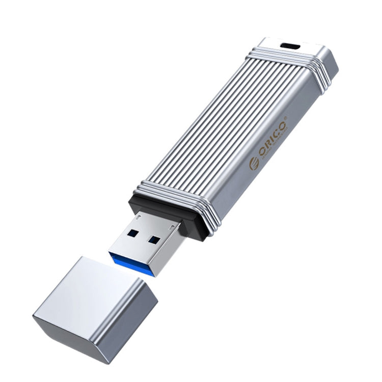 ORICO USB Flash Drive, Read: 100MB/s, Write: 50MB/s, Memory:128GB, Port:USB-A(Silver) - USB Flash Drives by ORICO | Online Shopping South Africa | PMC Jewellery | Buy Now Pay Later Mobicred