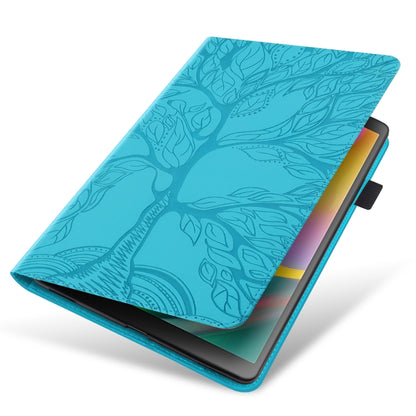 For Lenovo Tab P11 Pro Gen 2 Life Tree Series Horizontal Flip Leather Case with Holder(Lake Blue) - Lenovo by PMC Jewellery | Online Shopping South Africa | PMC Jewellery