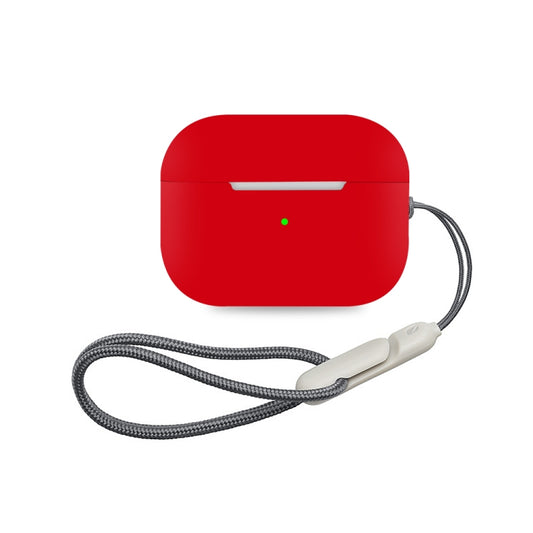 For AirPods Pro 2 Earphone Silicone Protective Case(Red) - For AirPods Pro 2 by PMC Jewellery | Online Shopping South Africa | PMC Jewellery | Buy Now Pay Later Mobicred