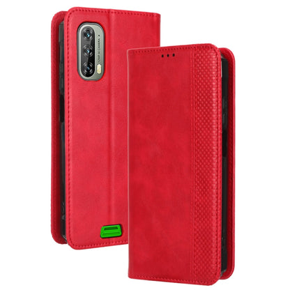 For Blackview BV7100 Magnetic Buckle Retro Texture Leather Phone Case(Red) - More Brand by PMC Jewellery | Online Shopping South Africa | PMC Jewellery