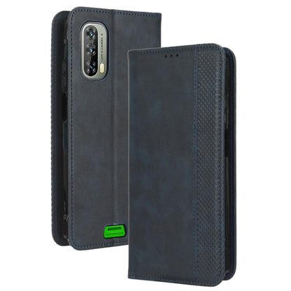 For Blackview BV7100 Magnetic Buckle Retro Texture Leather Phone Case(Blue) - More Brand by PMC Jewellery | Online Shopping South Africa | PMC Jewellery