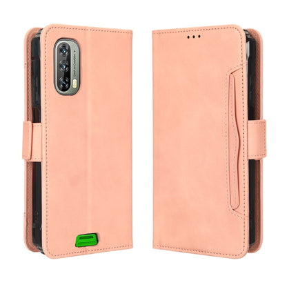 For Blackview BV7100 Skin Feel Calf Texture Card Slots Leather Phone Case(Pink) - More Brand by PMC Jewellery | Online Shopping South Africa | PMC Jewellery