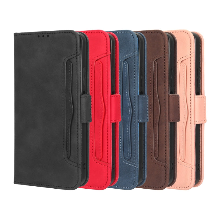 For Blackview BV7100 Skin Feel Calf Texture Card Slots Leather Phone Case(Black) - More Brand by PMC TechLife | Online Shopping South Africa | PMC TechLife | Buy Now Pay Later Mobicred