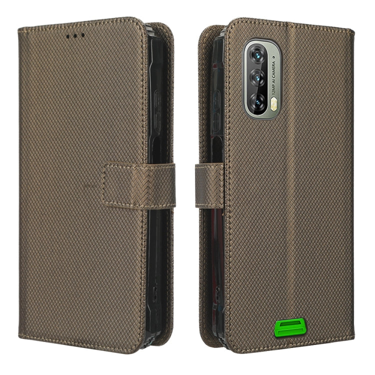 For Blackview BV7100 Diamond Texture Leather Phone Case(Brown) - More Brand by PMC Jewellery | Online Shopping South Africa | PMC Jewellery | Buy Now Pay Later Mobicred