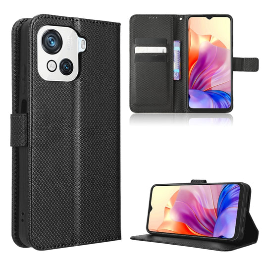 For Blackview OSCAL C80 Diamond Texture Leather Phone Case(Black) - More Brand by PMC Jewellery | Online Shopping South Africa | PMC Jewellery | Buy Now Pay Later Mobicred