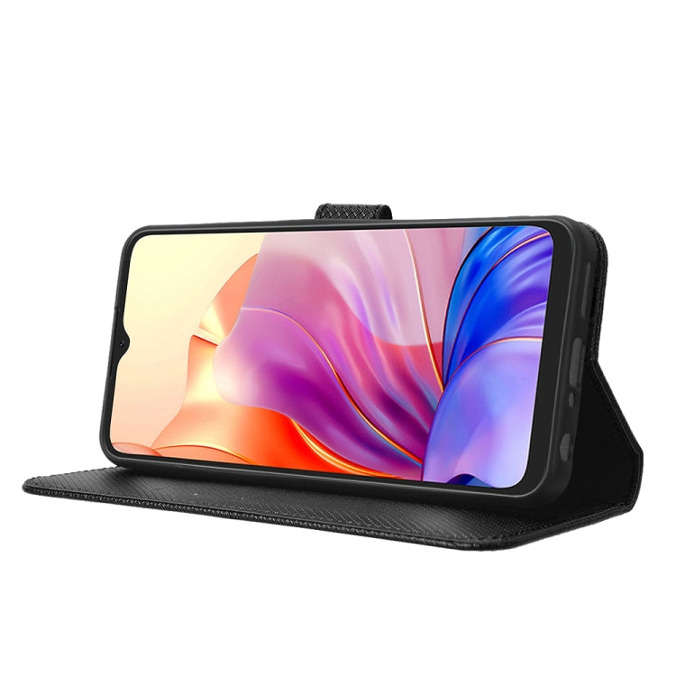 For Blackview OSCAL C80 Diamond Texture Leather Phone Case(Black) - More Brand by PMC TechLife | Online Shopping South Africa | PMC TechLife | Buy Now Pay Later Mobicred