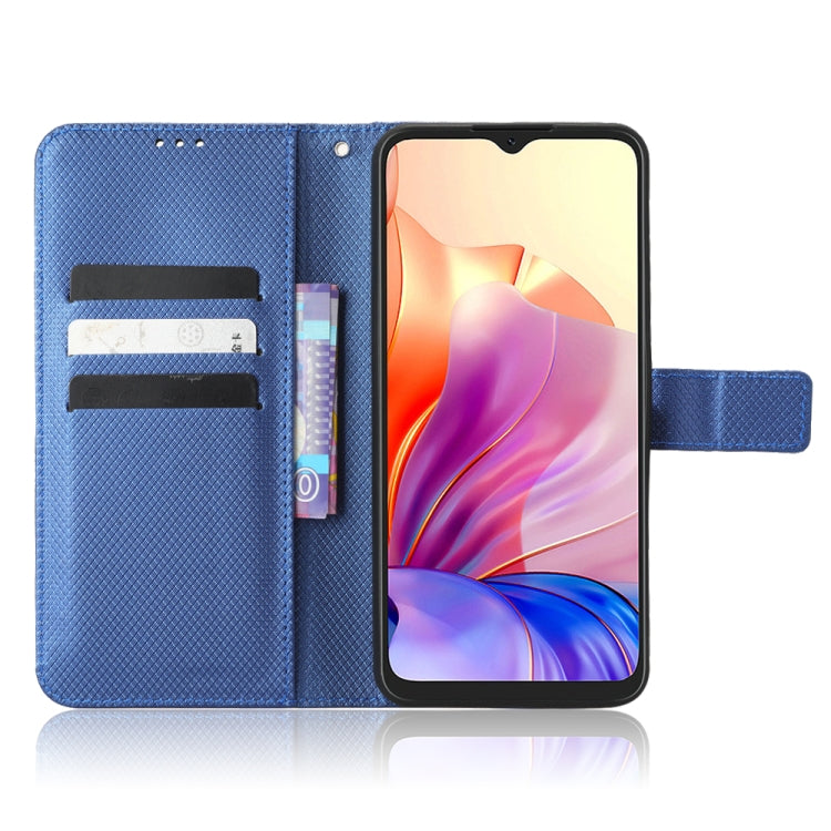 For Blackview OSCAL C80 Diamond Texture Leather Phone Case(Blue) - More Brand by PMC Jewellery | Online Shopping South Africa | PMC Jewellery | Buy Now Pay Later Mobicred