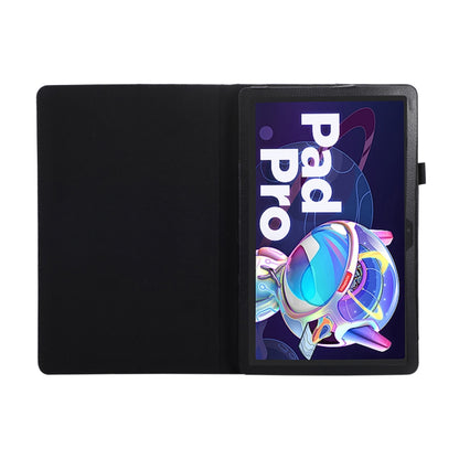 For Lenovo Tab P11 Pro Gen 2 Litchi Texture Leather Tablet Case with Holder(Black) - Lenovo by PMC Jewellery | Online Shopping South Africa | PMC Jewellery | Buy Now Pay Later Mobicred