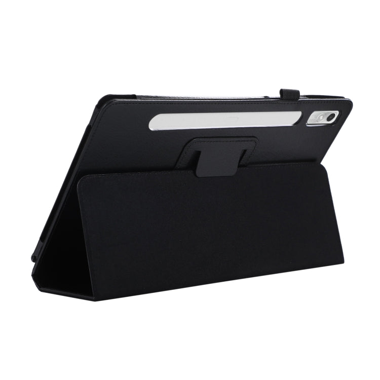 For Lenovo Tab P11 Pro Gen 2 Litchi Texture Leather Tablet Case with Holder(Black) - Lenovo by PMC Jewellery | Online Shopping South Africa | PMC Jewellery | Buy Now Pay Later Mobicred