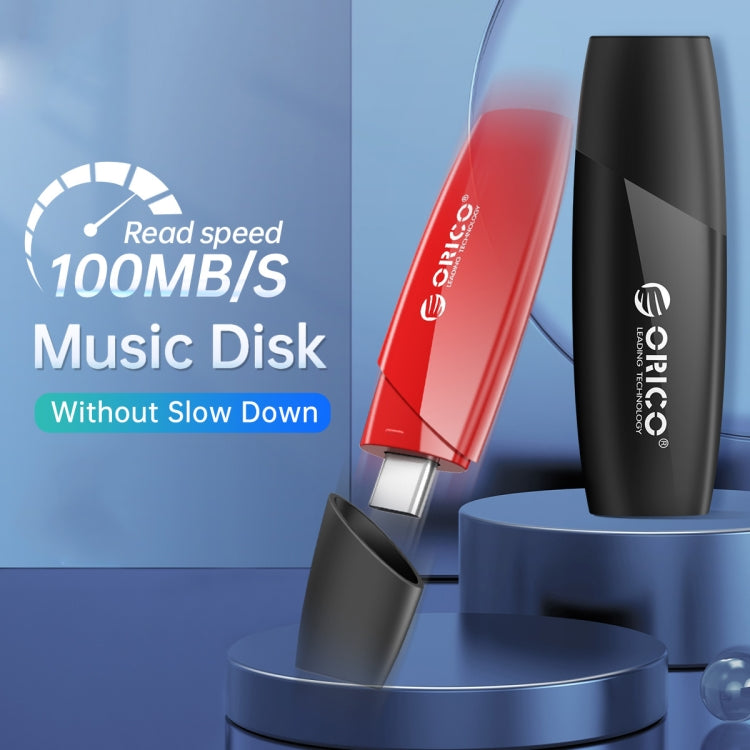 ORCIO USB3.0 U Disk Drive, Read: 100MB/s, Write: 15MB/s, Memory:32GB, Port:USB-A(Black) - USB Flash Drives by ORICO | Online Shopping South Africa | PMC Jewellery | Buy Now Pay Later Mobicred