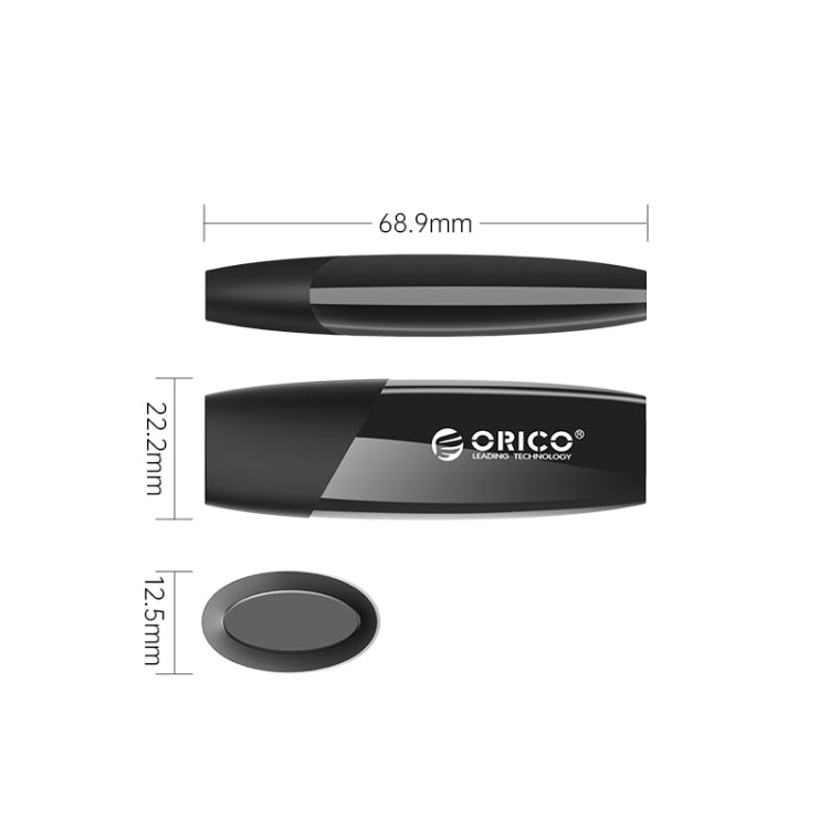 ORCIO USB3.0 U Disk Drive, Read: 100MB/s, Write: 15MB/s, Memory:64GB, Port:USB-A(Black) - USB Flash Drives by ORICO | Online Shopping South Africa | PMC Jewellery | Buy Now Pay Later Mobicred