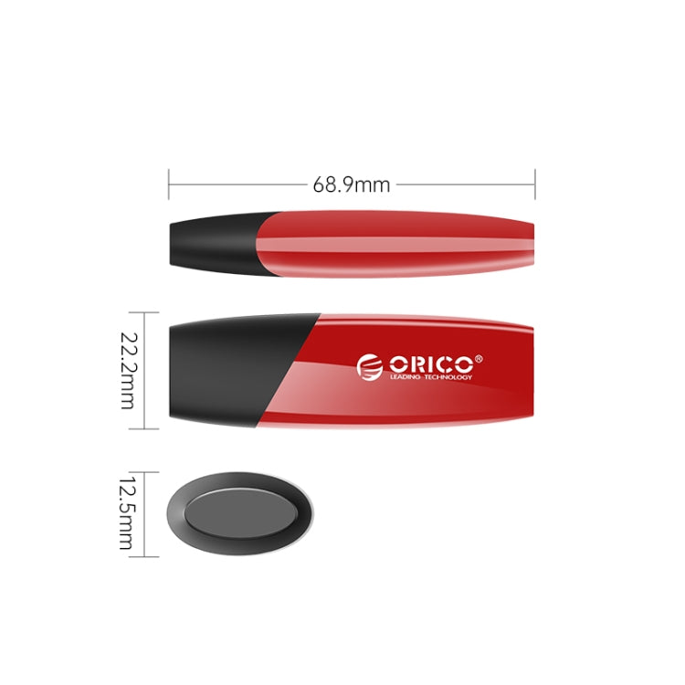 ORCIO USB3.0 U Disk Drive, Read: 100MB/s, Write: 15MB/s, Memory:128GB, Port:USB-A(Red) - USB Flash Drives by ORICO | Online Shopping South Africa | PMC Jewellery | Buy Now Pay Later Mobicred