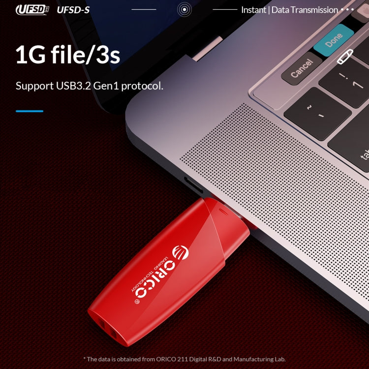 ORICO UFS Flash Drive, Read: 450MB/s, Write: 350MB/s, Memory:64GB, Port:USB-A(Red) - free shipping - PMC Jewellery - Order now!