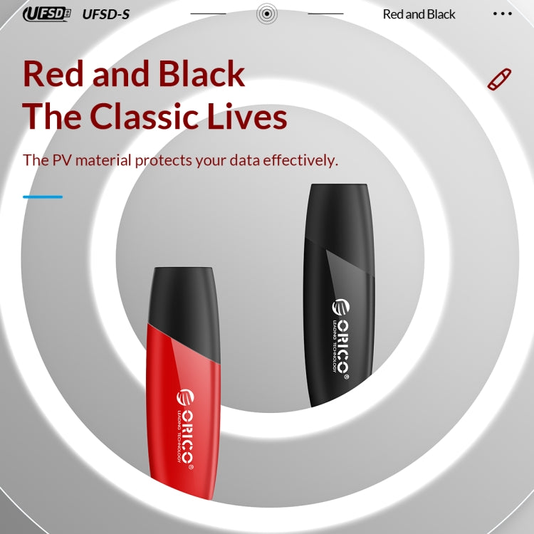ORICO UFS Flash Drive, Read: 450MB/s, Write: 350MB/s, Memory:512GB, Port:USB-A(Red) - free shipping - PMC Jewellery - Order now!