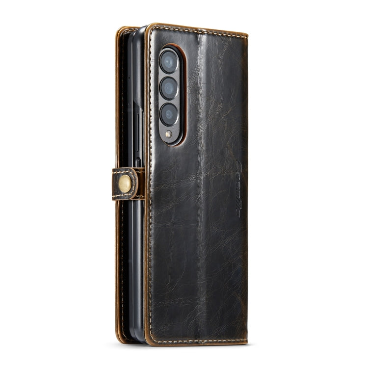 For Samsung Galaxy Z Fold4 CaseMe 003 Crazy Horse Texture Leather Phone Case(Coffee) - Galaxy Z Fold4 5G Cases by CaseMe | Online Shopping South Africa | PMC Jewellery | Buy Now Pay Later Mobicred