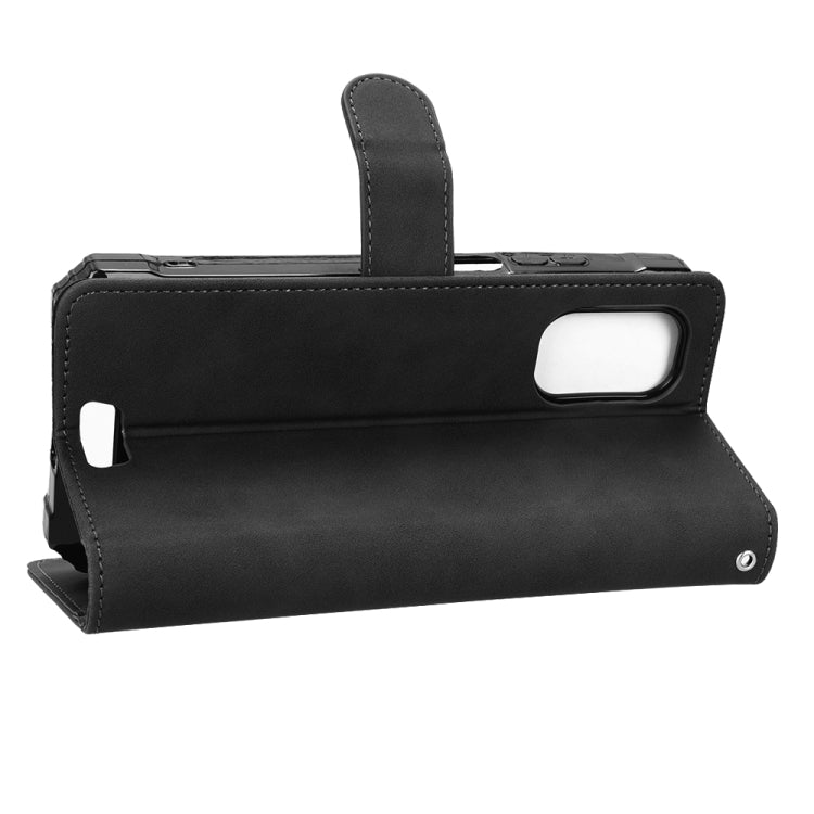 For Blackview BV7100 Skin Feel Magnetic Flip Leather Phone Case(Black) - More Brand by PMC TechLife | Online Shopping South Africa | PMC TechLife